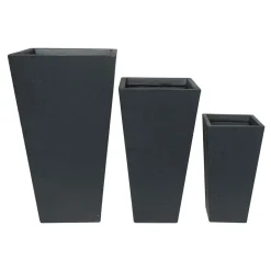 Haveson Pflanztopf Terrazzo konisch-eckig 42 x 42 x 75 cm