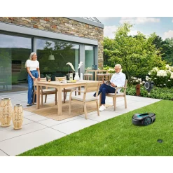 Haveson Stapelsessel Mykonos Akazienholz 58 x 84 x 58 cm hellgrau