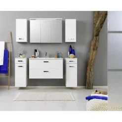 HELD Waschtisch 100 weiß Hochglanz 2 Ausz&uumlge