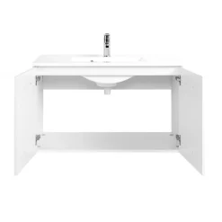 HELD Waschtisch 100 weiß Hochglanz 2 T&uumlren