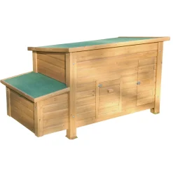 Hühnerstall Florentina 146 x 80 x 74 cm braun