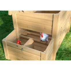 Hühnerstall Florentina 146 x 80 x 74 cm braun