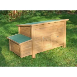 Hühnerstall Florentina 146 x 80 x 74 cm braun