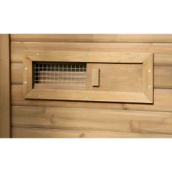 Hühnerstall Florentina 146 x 80 x 74 cm braun