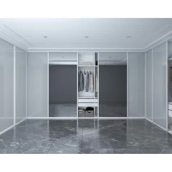 Hibitaro Studio-Schiebetür mit Aluminiumrahmen auf Maß als Durchgangstür