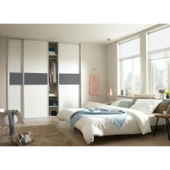 Hibitaro Studio-Schiebetür mit Aluminiumrahmen auf Maß als Schrank- / Nischentür