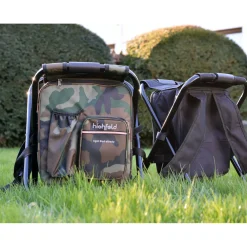 highfeld Camping Stuhl mit Rucksack & Kühlfach camouflage