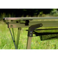 highfeld Klapptisch Campingtisch mit Ablagenetz