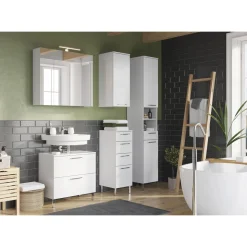 Hängeschrank weiß Front Supermatt 1 Tür 30 x 73 x 32 cm