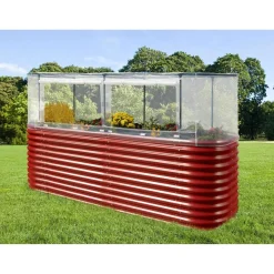 Hochbeetabdeckung Basic 858 mit Erweiterung