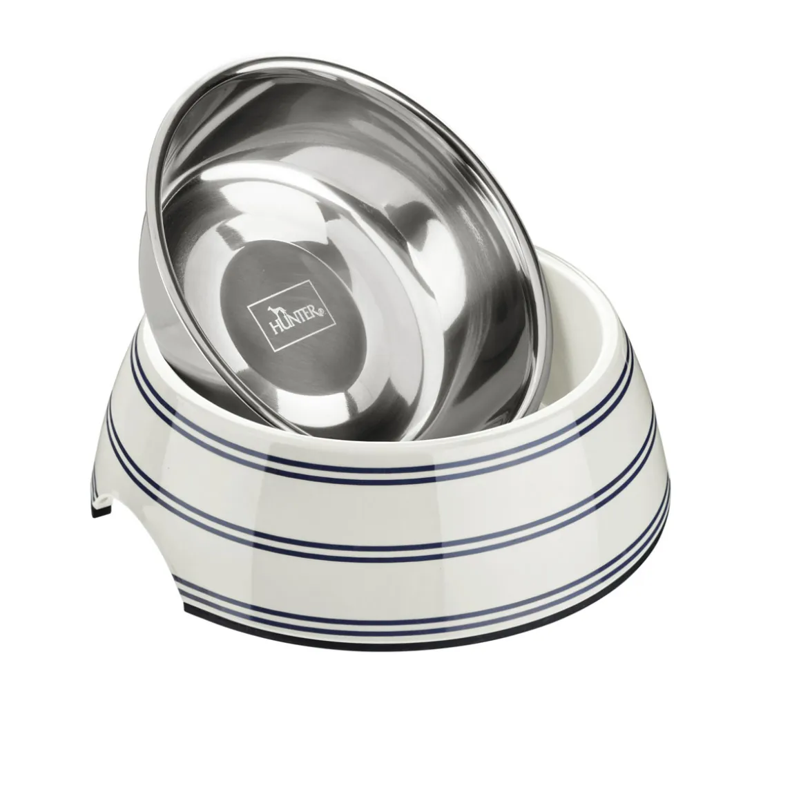 Hunter Melamin-Napf Silda weiß-grau 160 ml