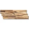 Indo Echtholz Wandverkleidung Teak Paneel Natural 10er-Set