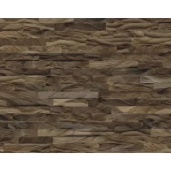 Indo Wandverkleidung Teak Diamond Ancient Brown 11er-Set