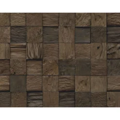 Indo Wandverkleidung Teak Classic Cube Sulavesi 10er-Set