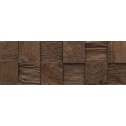 Indo Wandverkleidung Teak Classic Cube Sulavesi 10er-Set