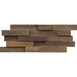Indo Wandverkleidung Teak Charred 10er-Set