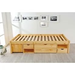 Inter Link Funktionsbett „Claas“, 90x200 cm, farblos, mit Rost