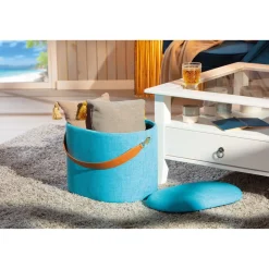Inter Link Hocker „Dilia“, ocean blue