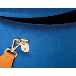 Inter Link Hocker „Papua“, Samt blau