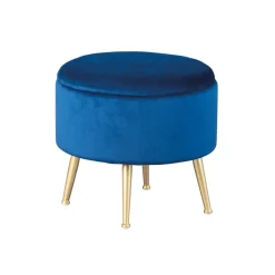 Inter Link Hocker „Willandra“, blau, 41x38x41 cm