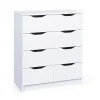Inter Link Kommode „Westphalen 8-H“, weiß, 8 Schubladen, 80x91x40 cm