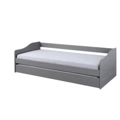 Inter Link Sofabett „Malte“, 90x200 cm, grau, inkl. Funktions-Schublade