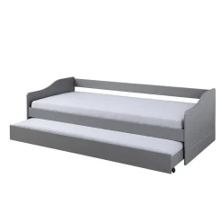 Inter Link Sofabett „Malte“, 90x200 cm, grau, inkl. Funktions-Schublade