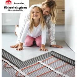 Jollytherm Elektrische Fußbodenheizung Elektrotherm 1 m²