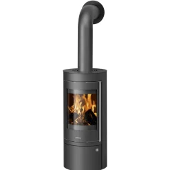 Justus Kaminofen Mino Top 2.0 mit Abdeckplatte Stahl Schwarz