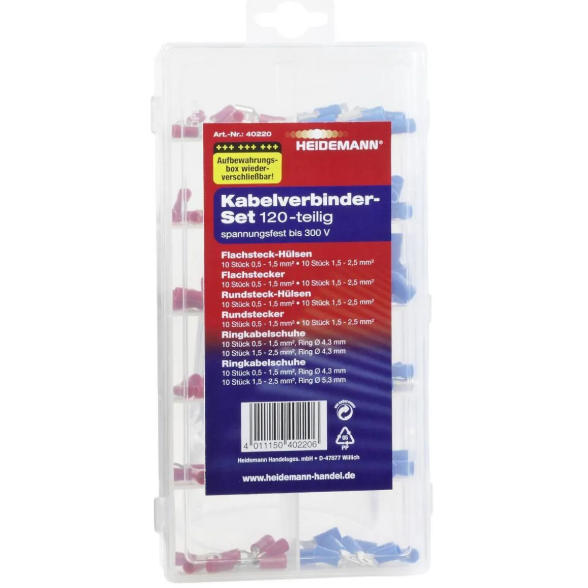 Kabelverbinder-Set 120-teilig