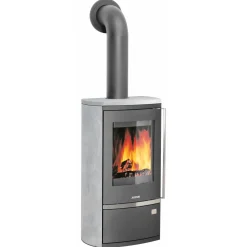 Kaminofen Reno R II Speckstein Grund-grät Gussgrau