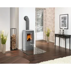 Kaminofen Reno R II Speckstein Grund-grät Gussgrau