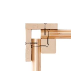 Karibu Blockbohlenhaus Kastorf 6 naturbelassen mit Anbaudach und Seiten