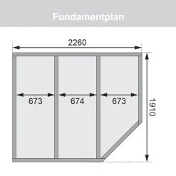 Karibu Saunahaus- Set „Mikka“ terragrau mit Ofen 9 kW Bio ext. Steuerung