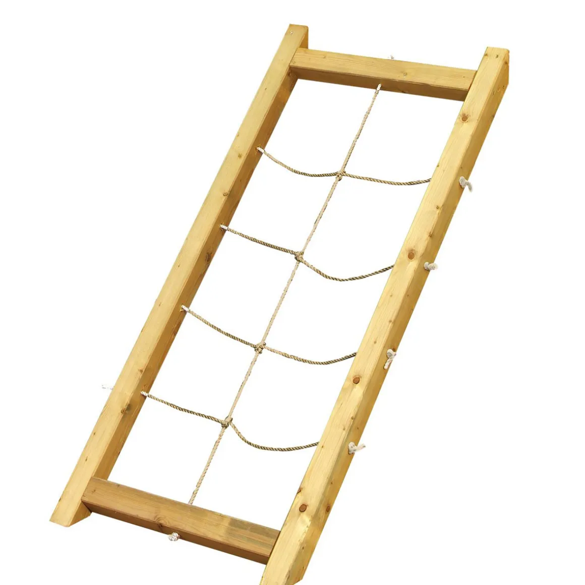 Karibu Stelzenhaus Benjamin natur inkl Rutsche rot und Netzrampe