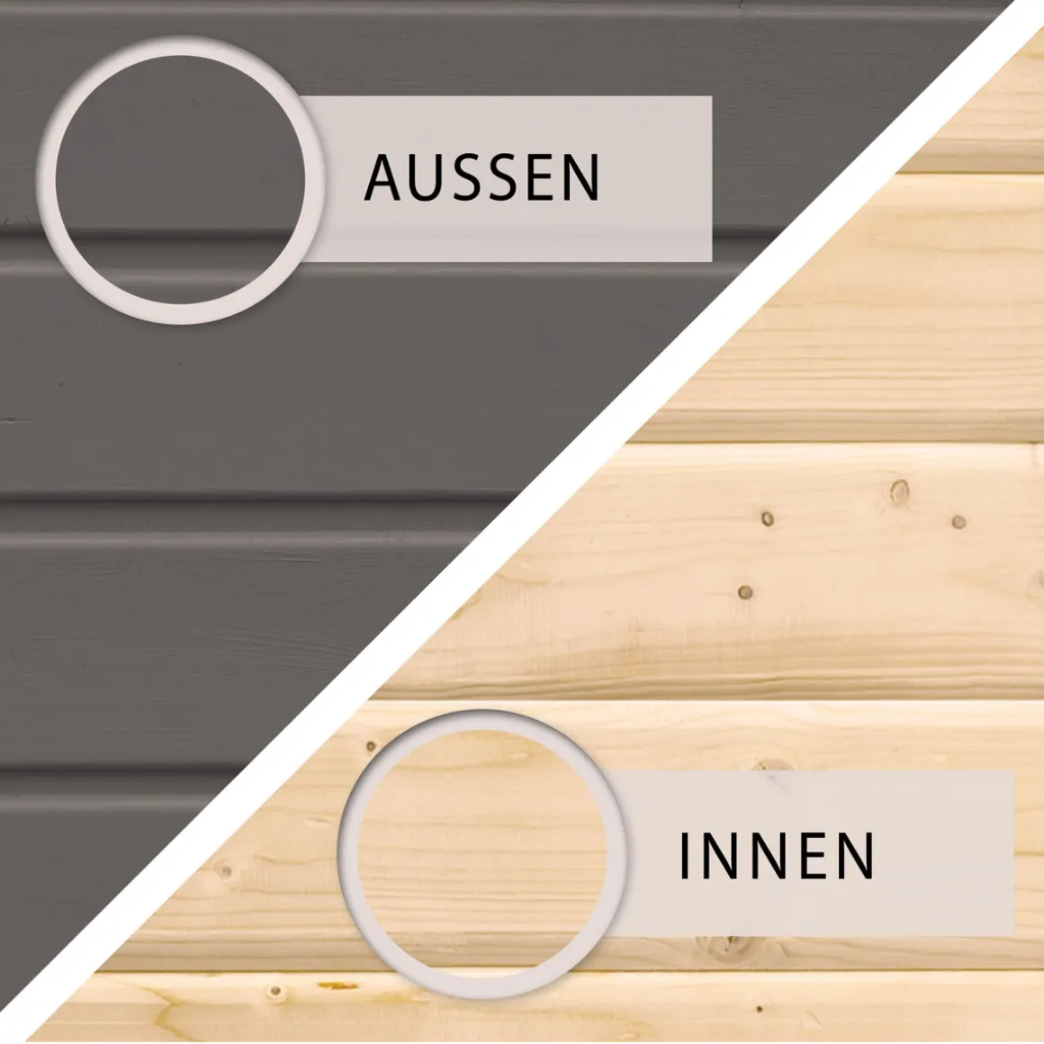 Karibu Stelzenhaus Benjamin natur inkl Rutsche blau und Netzrampe