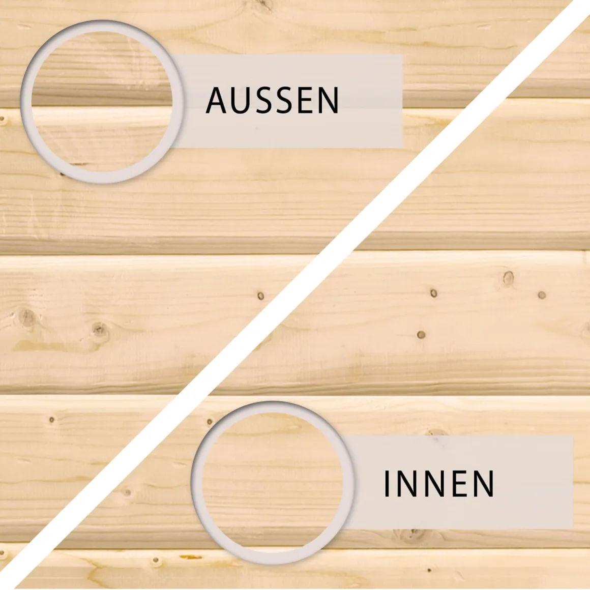 Karibu Stelzenhaus Benjamin naturbelassen inkl Rutsche blau