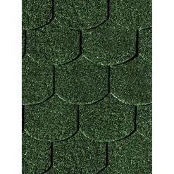 Karibu Dachschindeln Biberschwanz dunkelgrün 3 m²