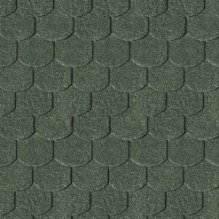 Karibu Dachschindeln Biberschwanz dunkelgrün 3 m²