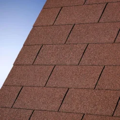 Karibu Dachschindeln Rechteck dunkelrot 3 m²