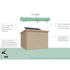 Karibu Fahrradgarage terragrau