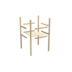 Karibu Fidel inklusive Rampe terragrau Rutsche blau