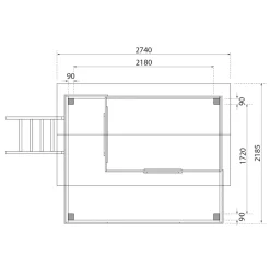 Karibu Fidel inklusive Rampe naturbelassen Rutsche rot