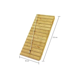 Karibu Fidel und Holzrampe naturbelassen ohne Rutsche