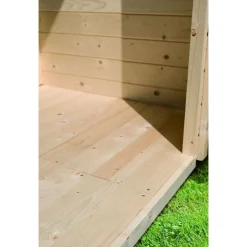 Karibu Fußboden für Sockelmaß 298 x 242 cm naturbelassen