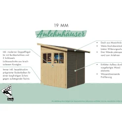 Karibu Gartenhaus Goerlitz terragrau