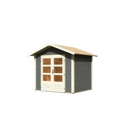 Karibu Gartenhaus Talkau 3 terragrau