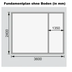 Karibu Gartenhaus Tintrup terragrau