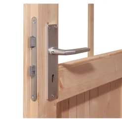 Karibu Gartenhaus Trittau 5 mit Schleppdach naturbelassen