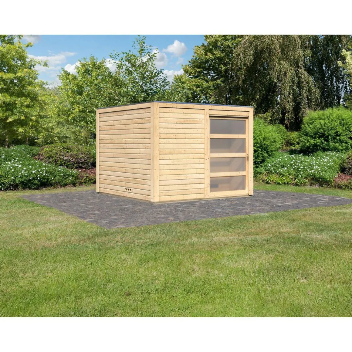 Karibu Saunahaus Cuben 38 mm ohne Zubehör